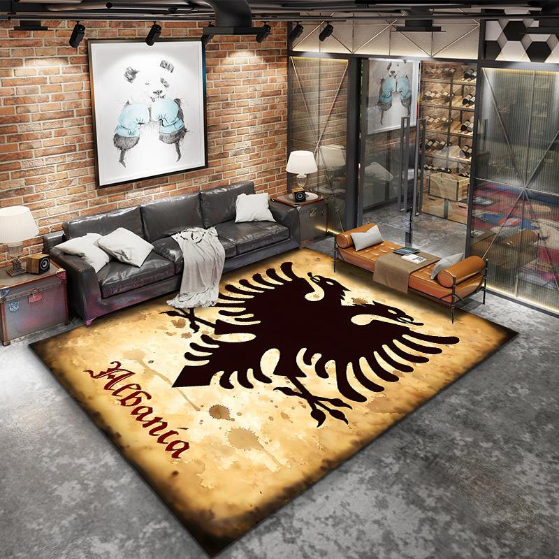 Republic Albania Carpet Rug For Living Room Bedroom Home Sofa Decoration Kids Play Nonslip Floor Mat