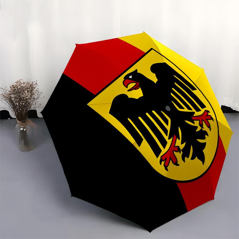 Eagle Shield Automatisches Öffnen und Schließen, 8-Rippen-Struktur Tragbarer Regenschirm, Geeignet für Männer und Frauen zu allen Jahreszeiten Perfektes Geschenk für H