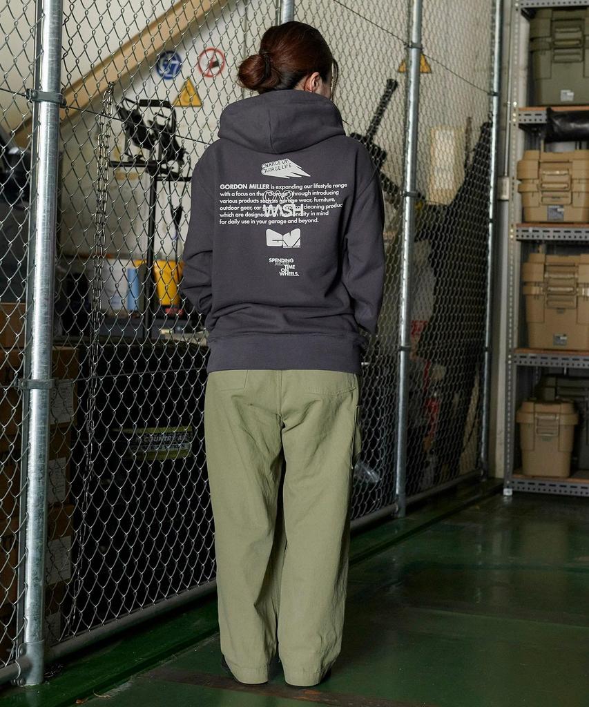 GORDON MILLER Men's Sponsor Print Hoodie, 12.7 oz., Charcoal Gray, Size M (1745183)