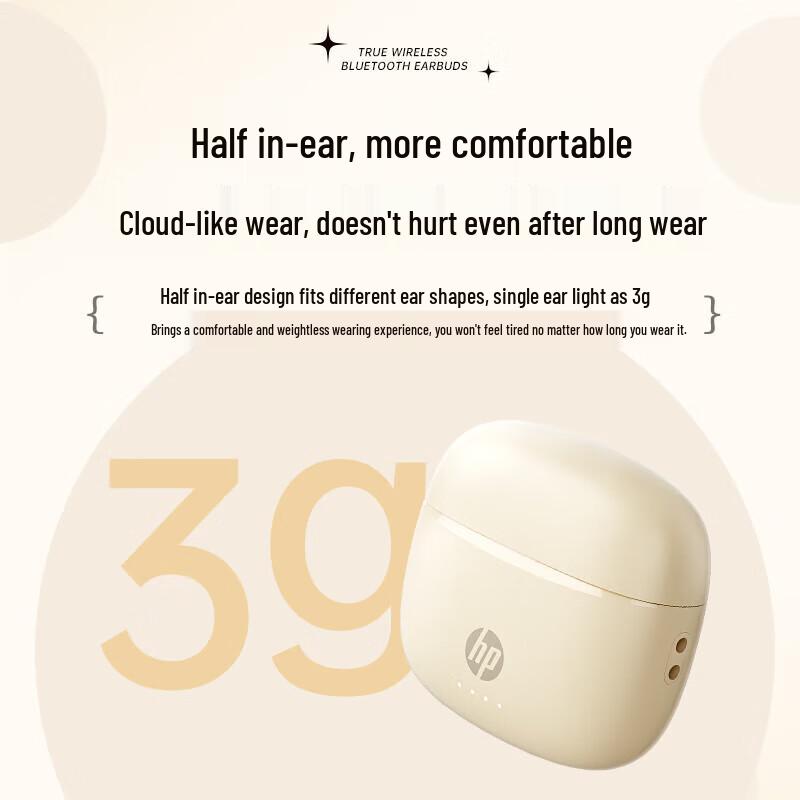 HP H10J True Wireless Half-in-ear ENC Noise Cancelling Earbuds