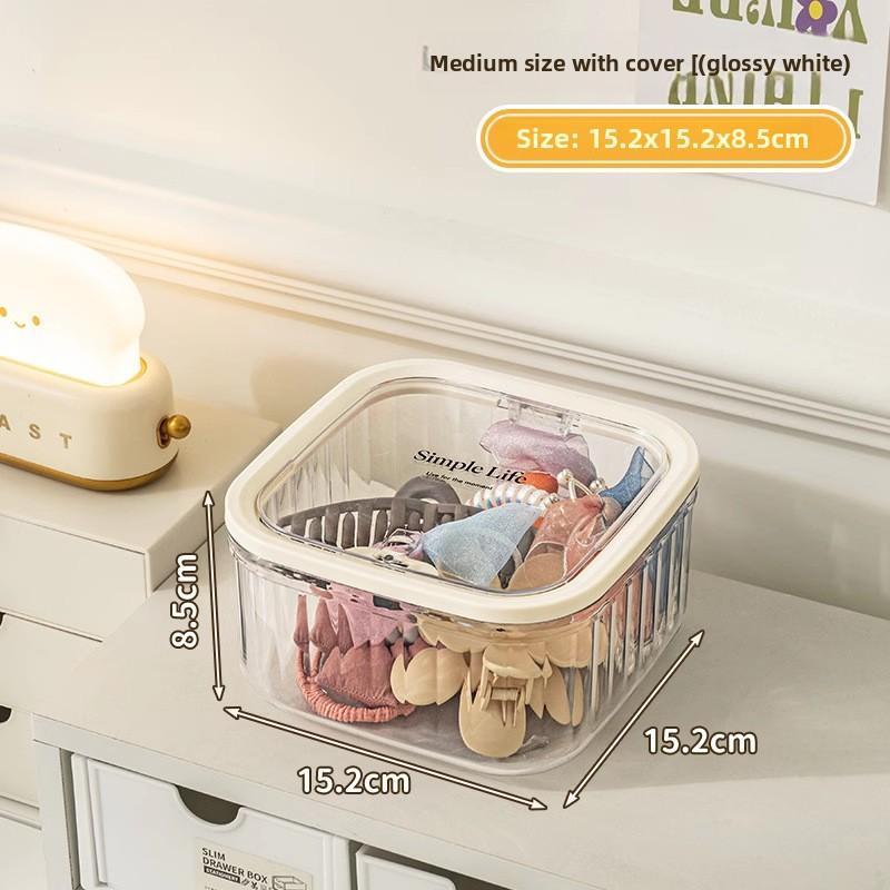 Desktop Portable Flip Style Large Capacity Storage Box