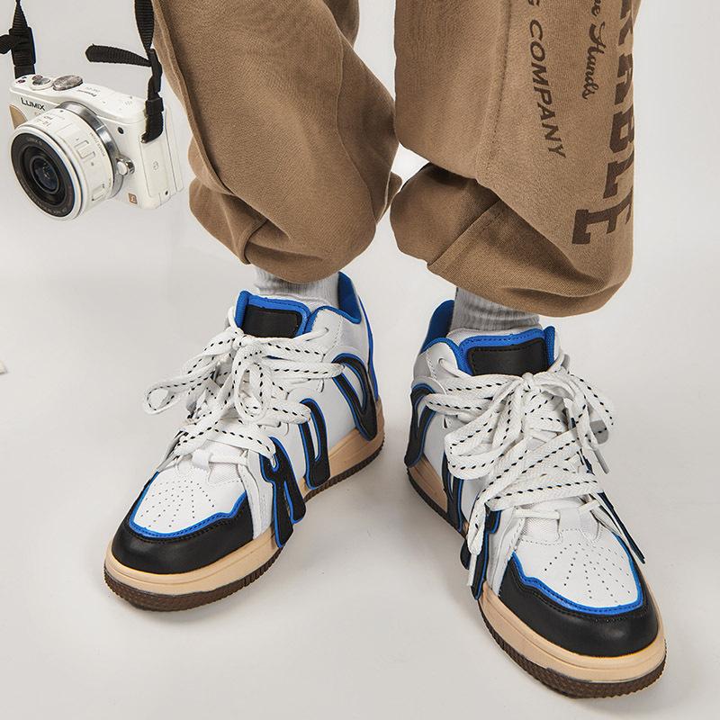 Neue Retro Deutsche Trainingsschuhe Herren und Damen High-Top Dicksohlige Brotschuhe Jugend Übergröße Lässige Sportliche Partnerschuhe