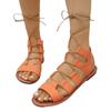 Large size hollow flat sandals women's summer 2025 new open-toed flat-heeled Roman sandals comfortable and lightweight