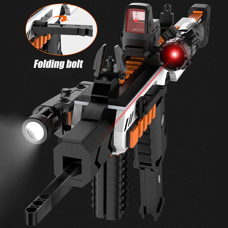 Military MOC Glock Pistols Tactical Kit Building Blocks Bricks Set Submachine Gun Kits Weapon Toys For Children Boys Adult Gifts