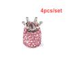 4 Pieces Universal Tire Caps Crown Shaped Tires Cover Part Tyre Stem Replacement Part Tyres Accessories Modification Parts