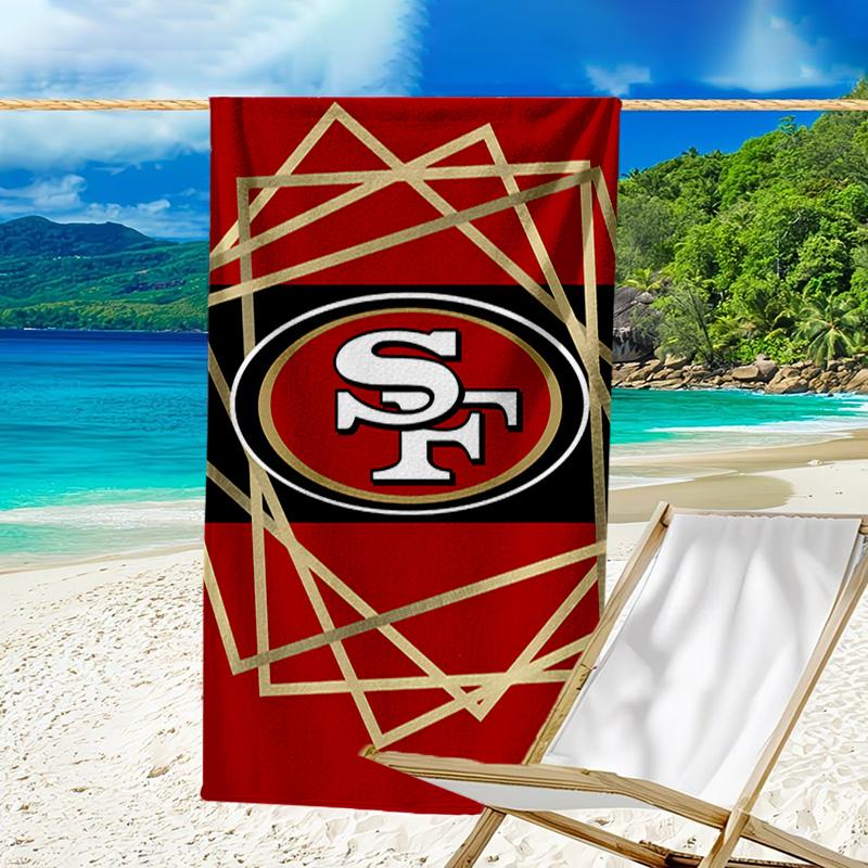 San Francisco football Quick-Dry Microfiber Beach Towel Super Soft & Absorbent for Bath, Beach, Travel Bath Time Accessory, Fan gifts
