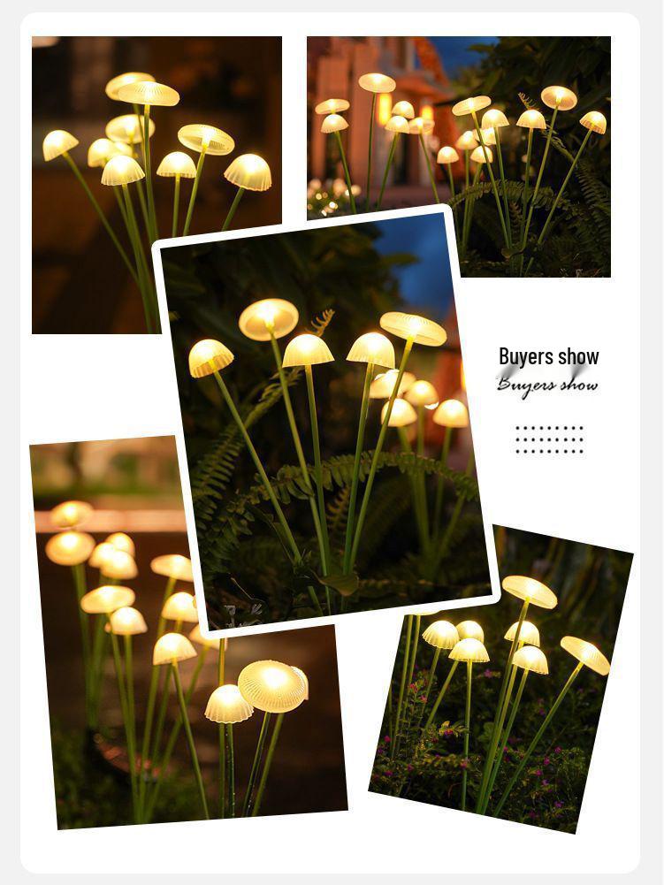Solar Jellyfish String Lights – Outdoor Garden & Balcony Decoration