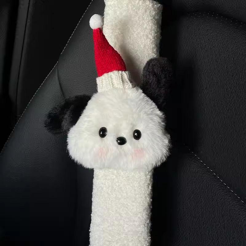 Japan Jzacyd Little Poodle Dog Car Seatbelt Shoulder Pad Cute Car Interior Accessories for Girls New Car Gift