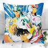 New Custom Saint Seiya Pillowcases Printed Square Pillowcase Home Decorative Zipper Pillow Cover 35X35Cm40X40Cm(One Side)