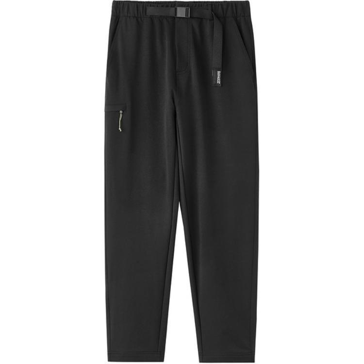 Skechers Outdoor Series Lace-Up Solid Color Breathable Mid-Rise Casual Pants Women pants Carbon-Black L424M003-0018 M