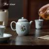 Sky Blue Full of Patterns Teapot Ru Porcelain Tea Brewing Kettle Ceramic Tea Teapots With Filter Chinese Teapot Puer Handmade