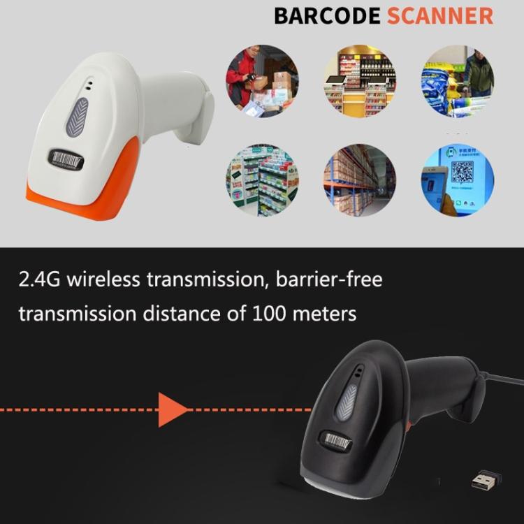 SYCREADER Supermarket Laser Barcode Scanner, Model: One-dimensional Wireless
