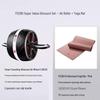 FEEBO Smart Auto-Rebound Abdominal Wheel with Counting & Yoga Mat Set
