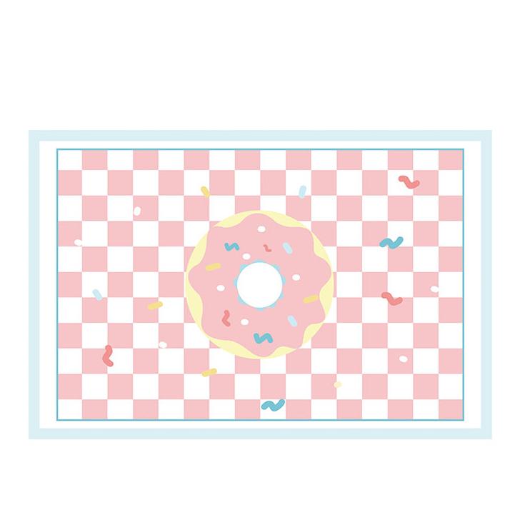 Fashion simple girl bedroom bedside carpet modern living room bedroom popular pattern carpet Checkerboard Large Area Carpets