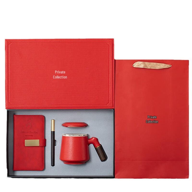 Chaxun Chinese Ceramic Tea Set & Notebook Gift Box