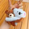Originality Monke Penguin Dog Sheep Cartoon Animal Hug Plush Keychain For Friend