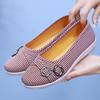 Vecchie scarpe di stoffa di Pechino Scarpe basse traspiranti per anziani e mezza età Scarpe antiscivolo da donna Vecchia signora pigra casual mamma scollata