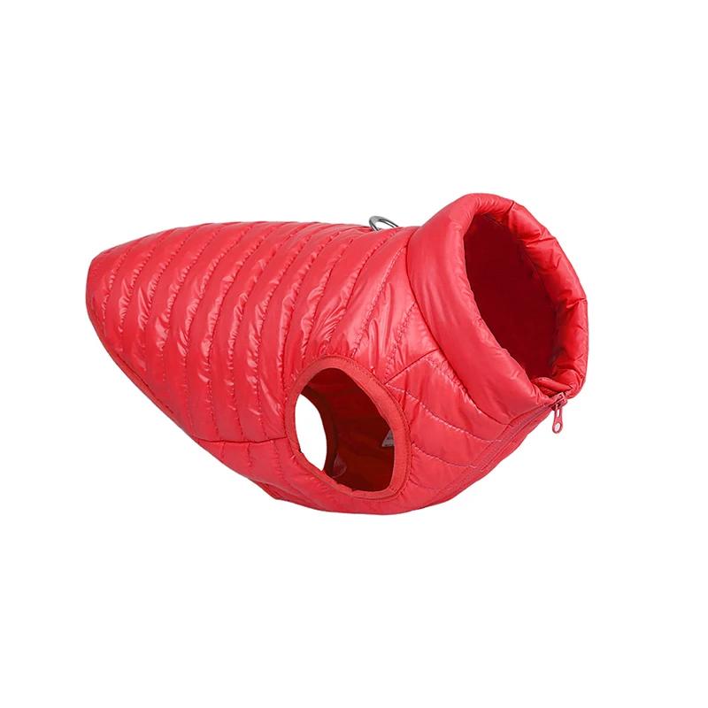 Gepolsterter Hundemantel Kaltwetter Warme Fleece-Fütterung Aufgeblasene Hundejacke Weste Wasserdicht Winddicht Hundebekleidung für Kleine Große Welpen
