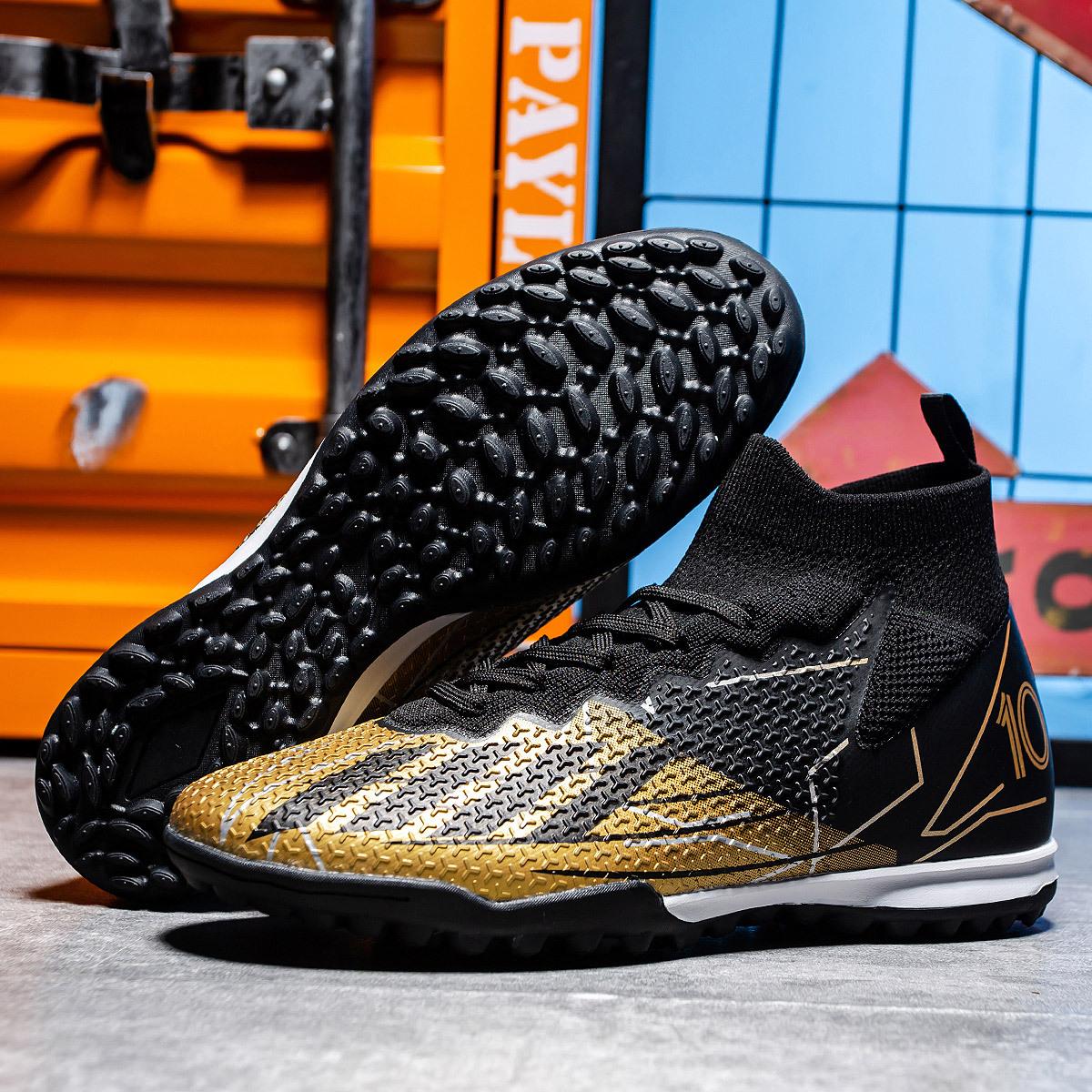 

Foreign trade men s and women s football shoes short nails broken nails long nails large size high help children s artificial land new models 45