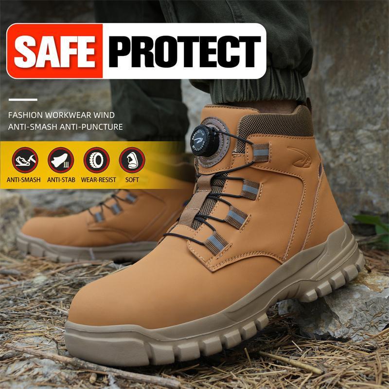High top shoes Work Boots Steel Toe Shoes Puncture-Proof Safety Shoes Men Protection Boots Indestructible shoes Tactical boots