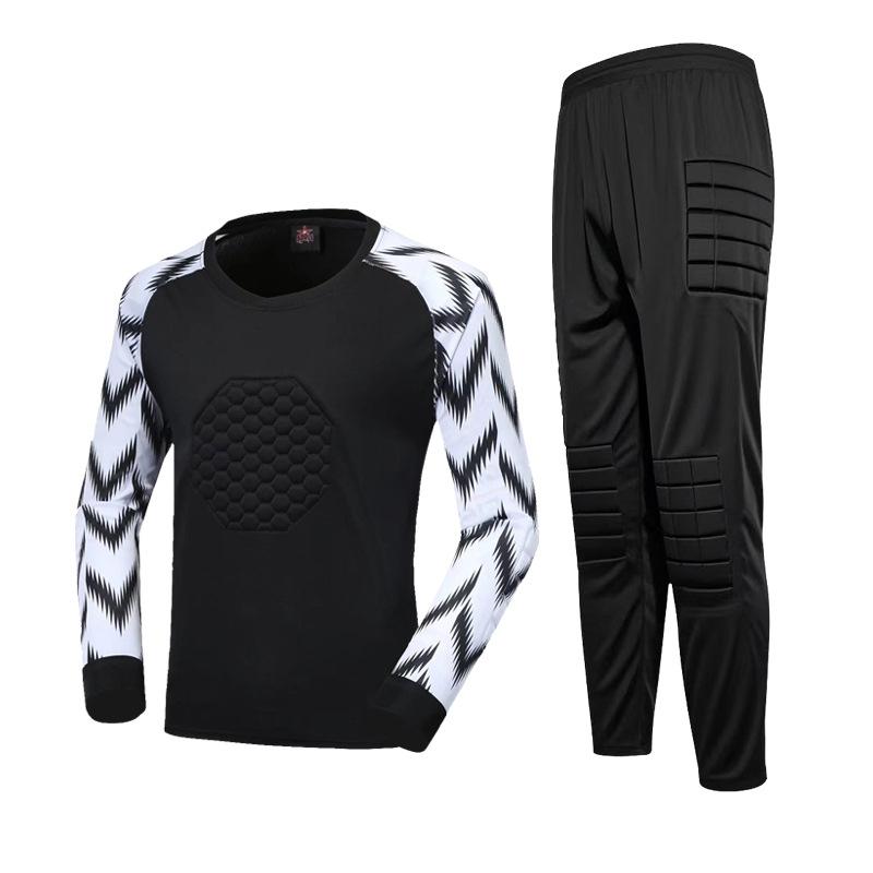 Factory Direct Sales, a Goalkeeper Suit, Anti-drop and Anti-collision Sponge Pad Set, Cross-border Training Football Suit.