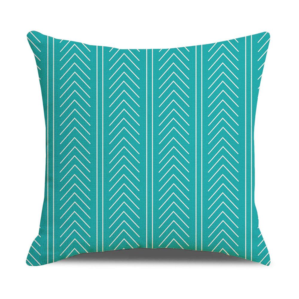 Simple Household Items Letter Geometric Print Square Pillowcase Car Cushion Sofa Pillowcase