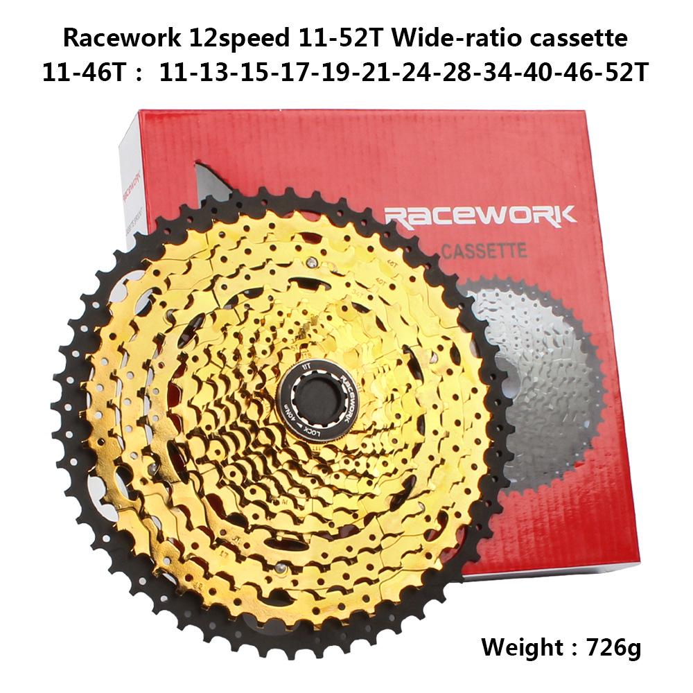 RACEWORK Bicycle Freewheel 11/12 Speed 11-50T Sprocket MTB Road Bike Parts RACEWORK Bicycle Freewheel 11/12 Speed 11-50T Sprocket MTB Road Bike Parts