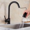 TLXT Wall-Mounted Pull-Out Kitchen Faucet
