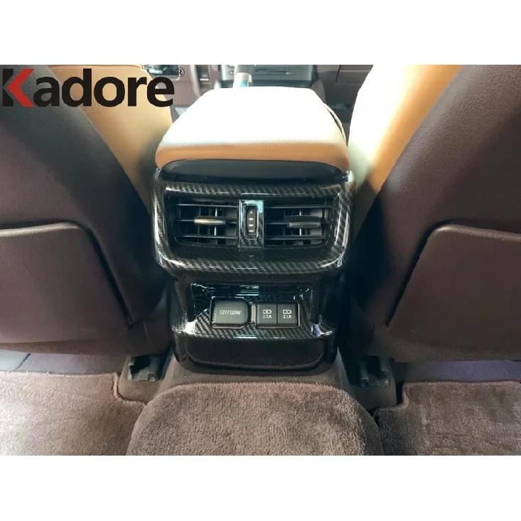 Car Armrest Box Rear Air Condition Vent Outlet Cover Trim For Lexus ES 250 350 300h -2024 Carbon Fiber Interior Accessories