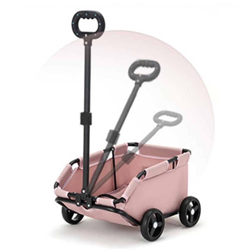 Cats-in-bag Carriers for Puppies Carry Cart Outdoor Travel Shoulder Carriers Sightseeing Bag Trolley Wheel