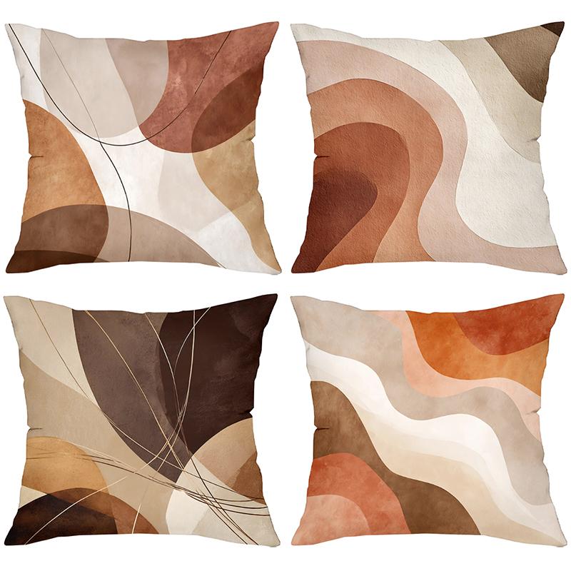 Modern Abstract Pattern Decorative Throw Pillow Covers Polyester pillowcase, sofa decorative cushion cov Headboard Pillow