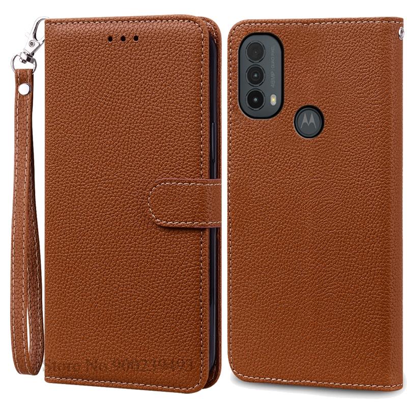 E20 E30 E40 Pouzdro Pro Motorola E20 Pouzdro Peněženka Kožený Vyklápěcí Kryt Pro Motorola Moto E40 E30 E20 Pouzdro Vyklápěcí Knižní Kryt Fundas