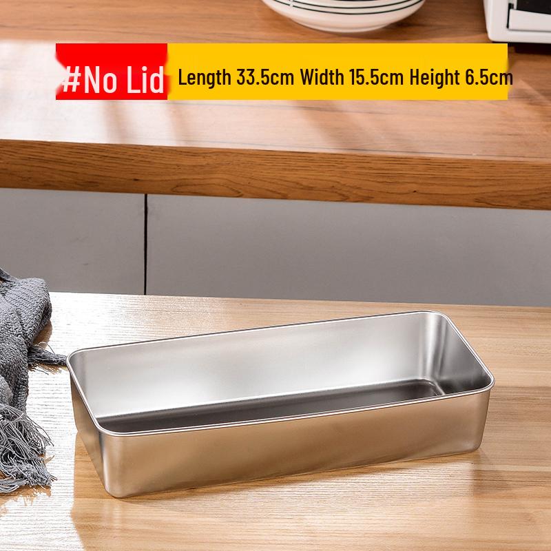 304 Stainless Steel Square Baking and Serving Tray