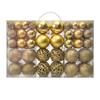 100Pcs 3/4/6 Cm Combination Electroplated Hollow Plastic Ball Christmas Decoration Christmas Ball Gift Box Set