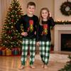 Christmas Print Crewneck Top and Jogger Pants Set Two Piece Holiday Casual Outfit