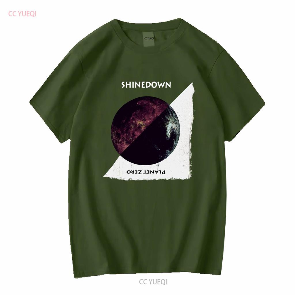 Shinedown Planet Zero T-Shirt Schwarz S 5XL Z8163 Lang- oder Kurzarm Vintage Gewaschen Lässiges Oberteil Für Den Alltag Mann