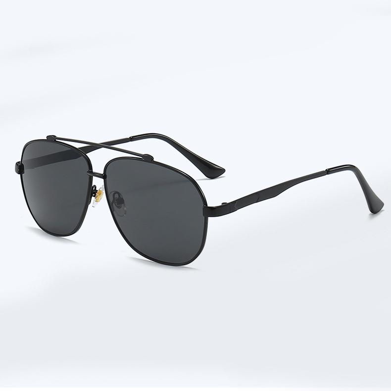 Fashion Double Beam Sunglasses Men S Polygonal Pilot Sunglasses Driving Goggles