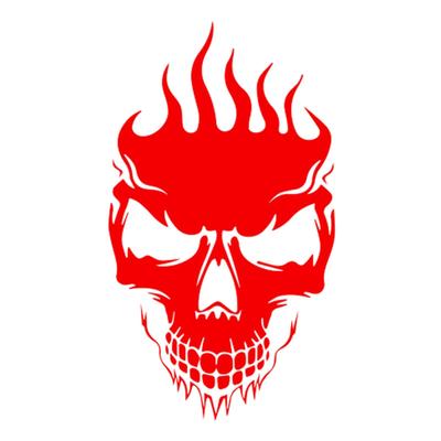 Autoaufkleber Flammen Totenkopf Motorhaube Autoaufkleber Seitentür Autoaufkleber Flammen Totenkopf