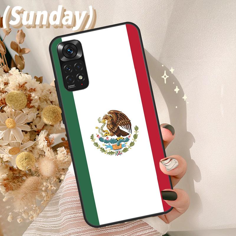 Mexico Flag Cover For Xiaomi Redmi Note 14 13 10 11 12 15 Pro Plus Case For Redmi 15 C 13C 12C 10C 14C Redmi 13C