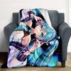 Vocaloid Character Flannel Blanket Throw Blanket Soft Warm Sofa Bed Camping Home Decor Unique Christmas Gift C926331