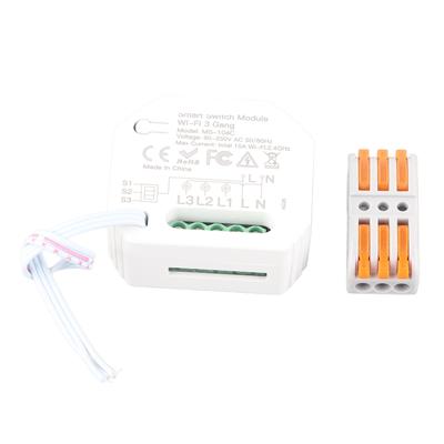 Smart Light Switch Module WiFi Home Light Switch Control 3 Gang Wireless Support Smart Speaker for