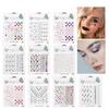 Adhesive Makeup Rhinestone Stickers Glitter Mask Self Adhesive Face Tattoo Eyeshadow Stickers 3D Crystal Pearl