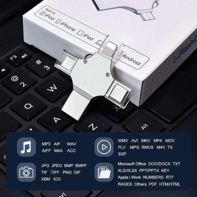 Multifunctional USB-C Flash Drive & OTG Memory Expansion (128GB/256GB/512GB)
