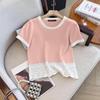 ZANZEA Womens Casual Crochet Patchwork Summer Short Sleeve T-Shirts