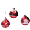 9pcs Painted Christmas Balls Christmas Tree Props Xmas Eve New Year Party Hanging Ornaments