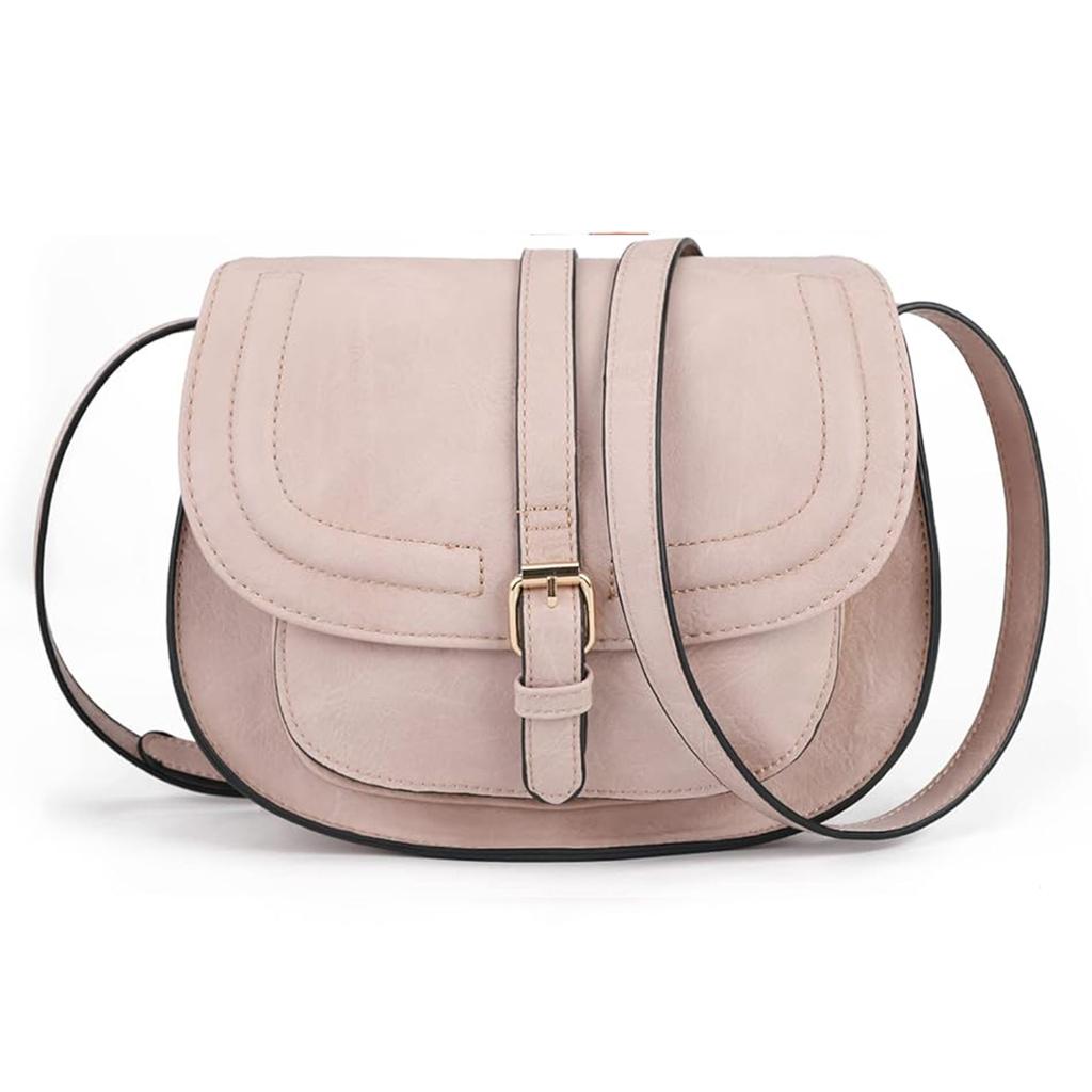 Crossbody Bags for Women Saddle Shoulder Purse and Boho Handbags with Strap Faux Leather CT20154E