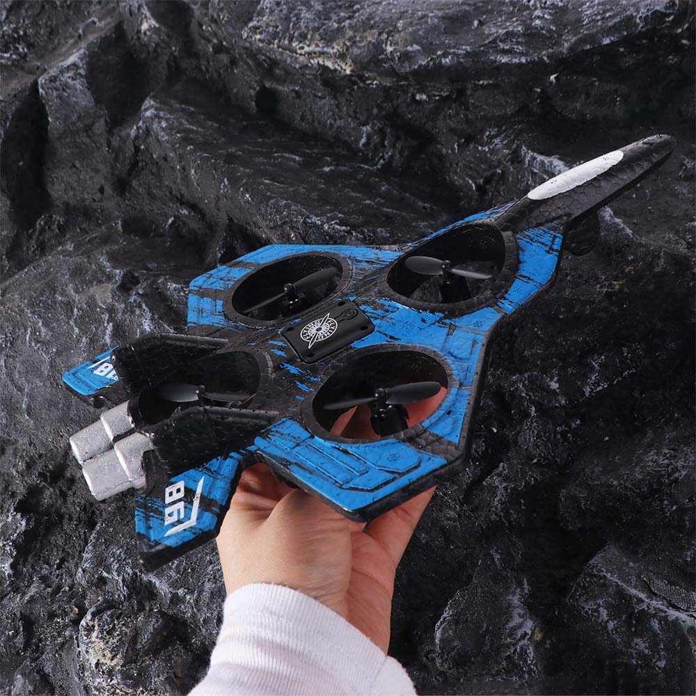 Rechargeable Four Motor Helicopter Toy EPP Foam RC Hobby Jet Plane  Kids Gifts