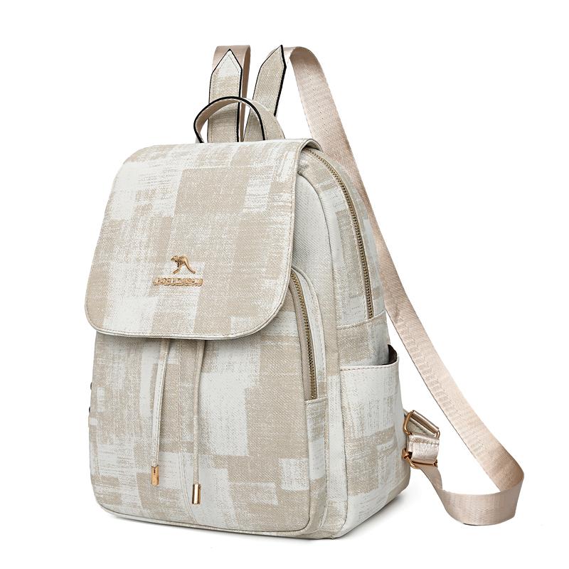 Nylon Backpack Commuter Color Block Backpack