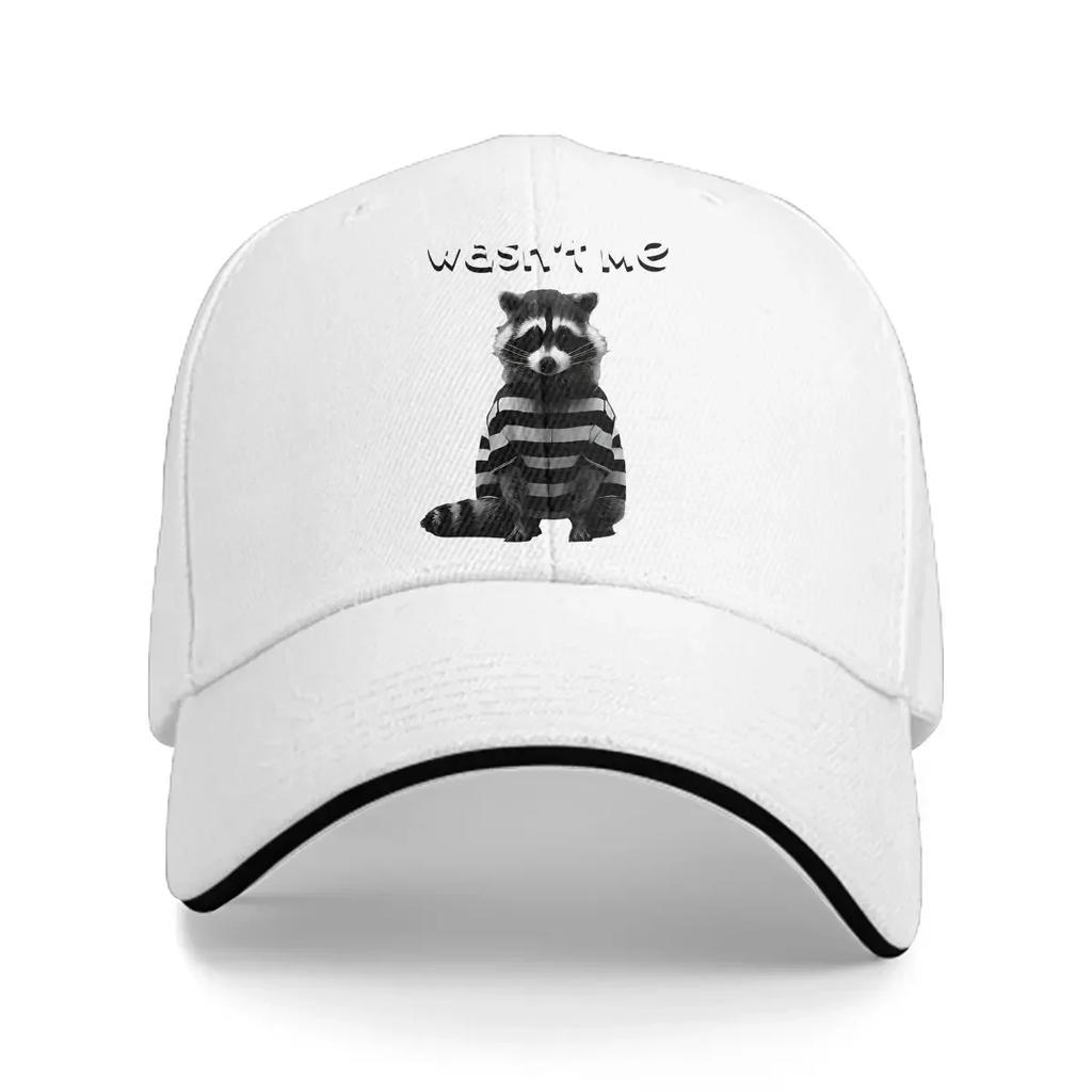 Pure Color Dad Hats Wasnt Me WoUnisexs Hat Sun Visor Baseball Caps Raccoon Lover Adjustable Peaked Cap