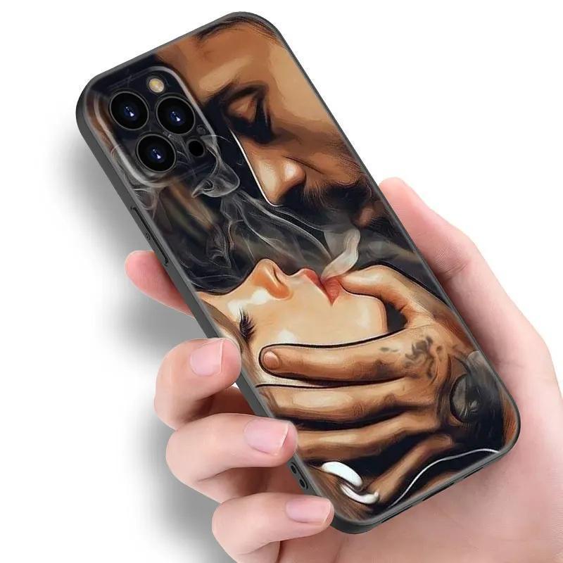 Applicable Apple Iphone13 Phone Case Sleeve Tattoo Sexy Girl Phone Case Painted Anti-Drop Small
